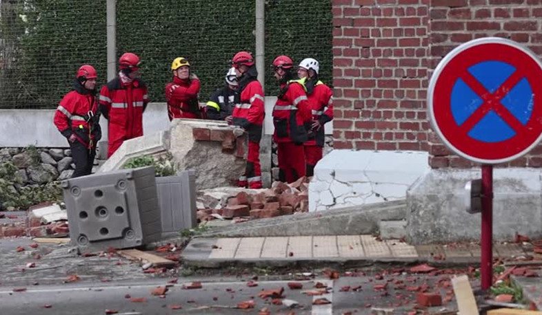 Clean-up operations start in French village ravaged by tornado