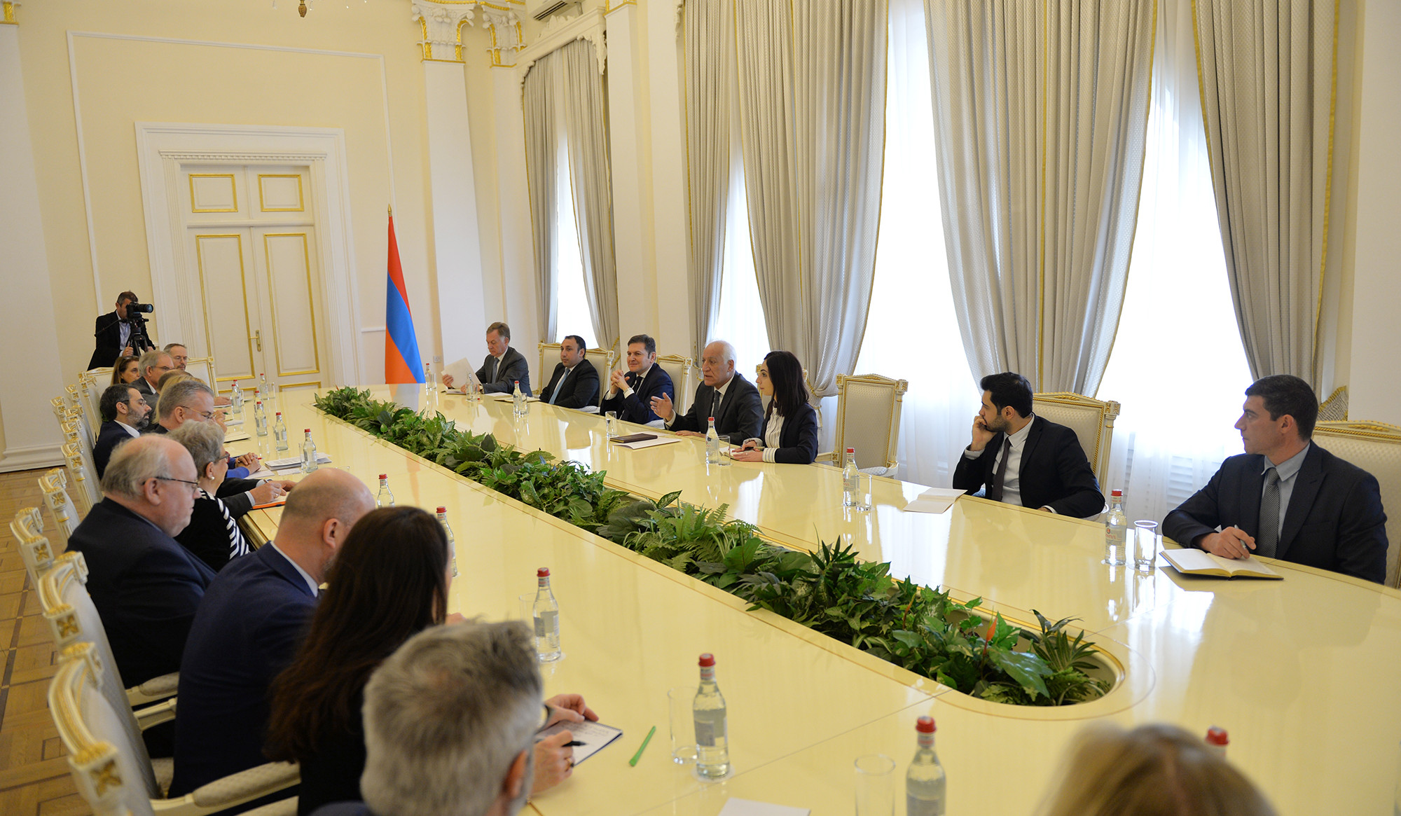 President of Armenia presented regional realities and processes to EU delegates