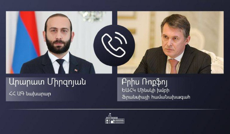 Ararat Mirzoyan ATƏT-in Minsk Qrupunun fransalı həmsədri ilə telefon danışığında DQ və Laçın dəhlizinə faktaraşdırıcı missiyanın göndərilməsinin əhəmiyyətini vurğulayıb