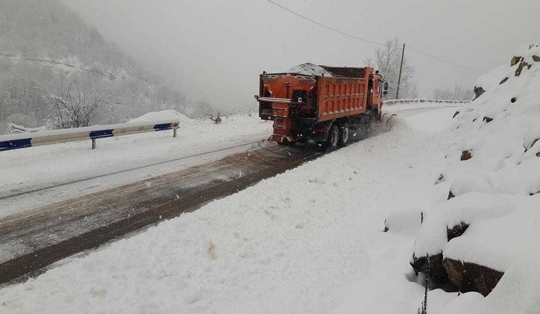 Վայքի, Ջերմուկի, Սիսիանի, Գորիսի, Կապանի և Մեղրիի տարածաշրջաններում ձյուն է տեղում