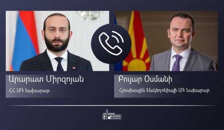 Telephone conversation of Foreign Minister of Armenia with Foreign Minister of North Macedonia