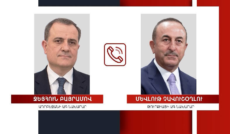 Jeyhun Bayramov had telephone conversation with Çavuşoğlu