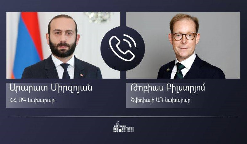 Արարատ Միրզոյանը Շվեդիայի ԱԳ նախարարի հետ հեռախոսազրույցում անդրադարձել է ԵՄ դիտորդական առաքելությանը