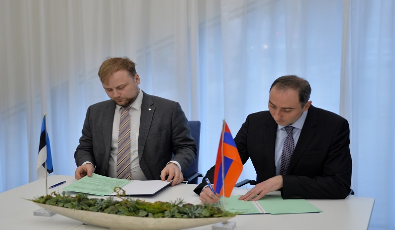 Armenia and Estonia signed memorandum of cooperation in field of latest technologies