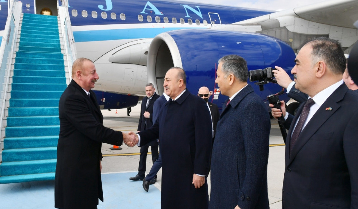 Aliyev arrived in Turkey on working visit