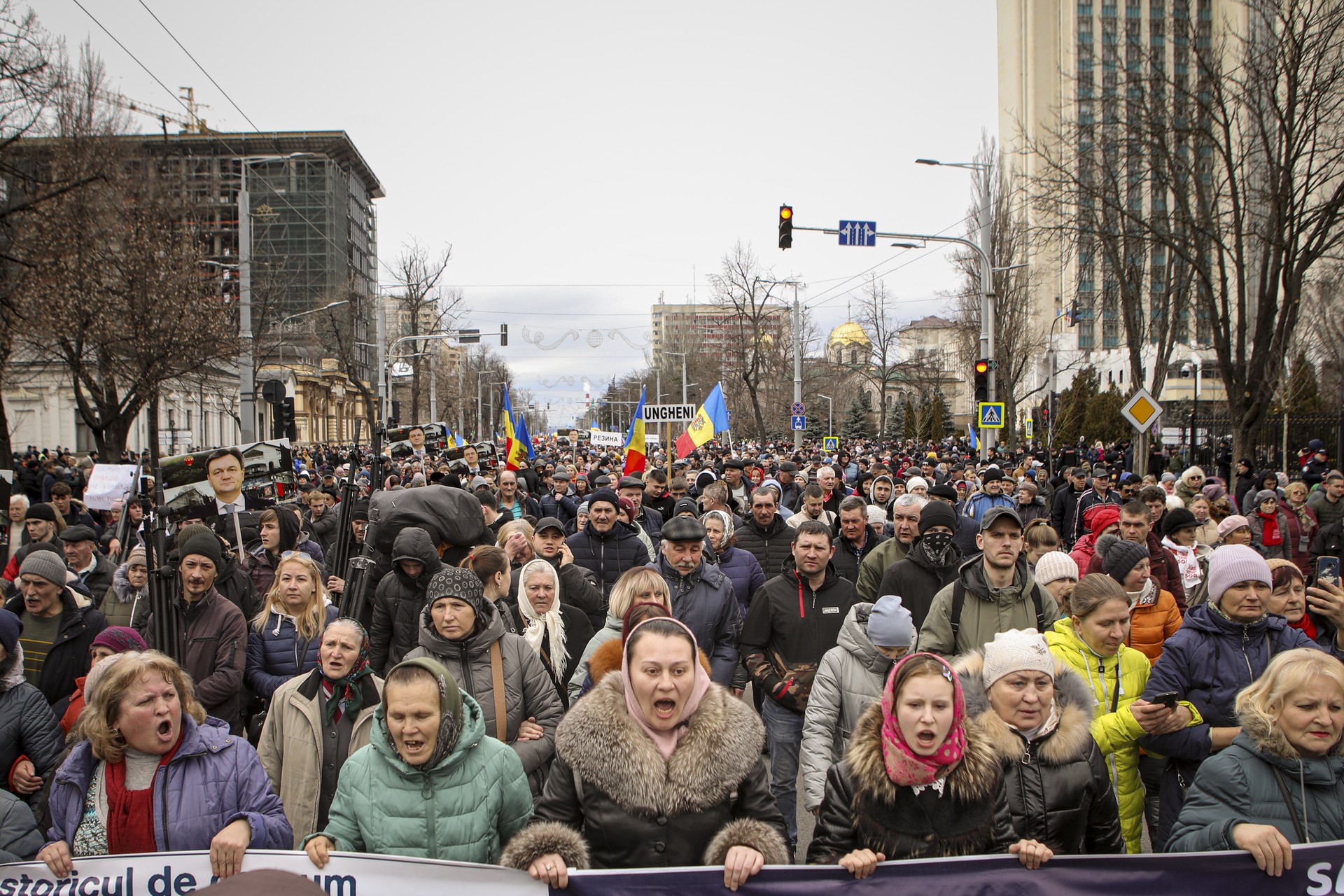 Молдавская оппозиция провела акцию протеста в Кишиневе