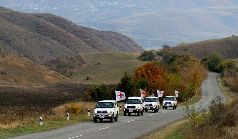 Today, 16 people from Artsakh transferred to Armenia, accompanied by Red Cross