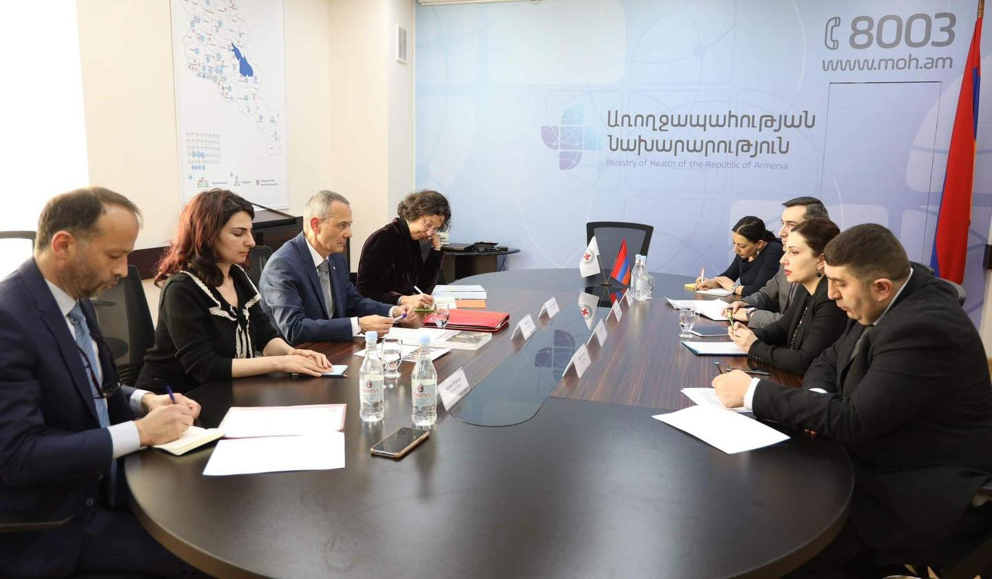 Avanesyan discussed difficulties of transporting medicine to Artsakh with ICRC delegation