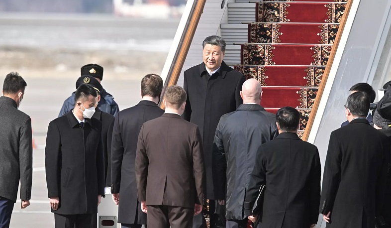 Xi Jinping arrives in Russia on state visit