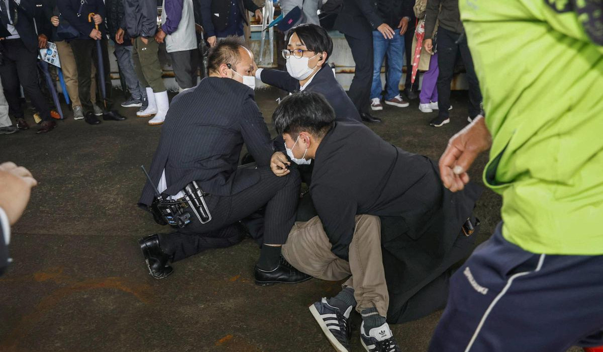 Loud explosion at scene near Japan PM Kishida, suspect arrested