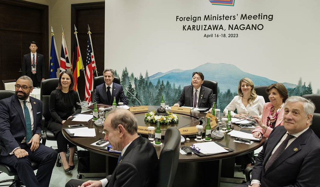 Главы МИД G7 приняли заявление с пунктами по Украине, КНДР и санкциям против России