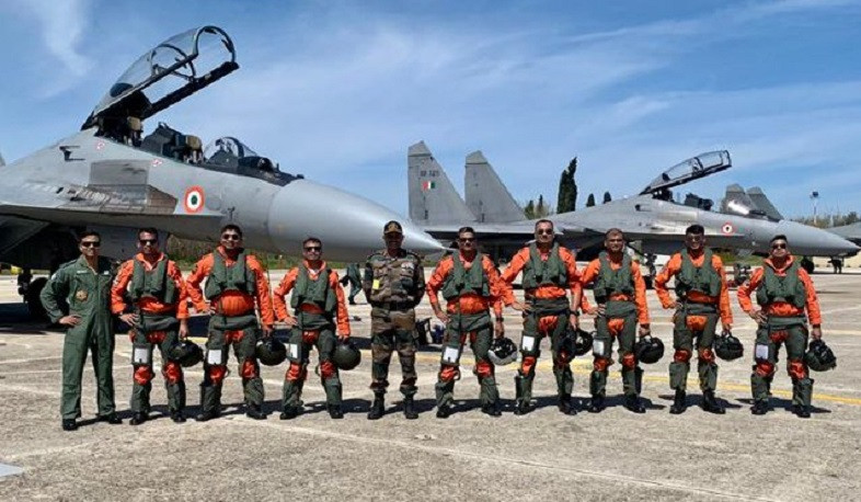 Four SU-30 fighter jets from India arrived in Greece to participate in joint drills