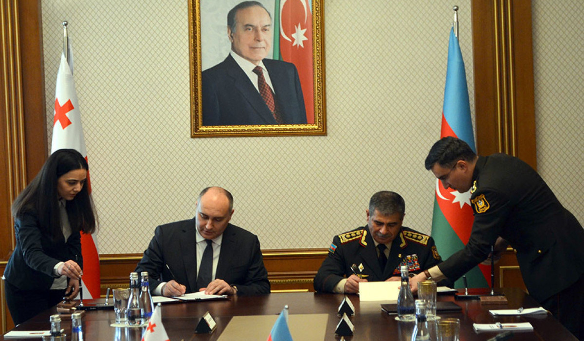 Georgia and Azerbaijan sign defense cooperation agreement