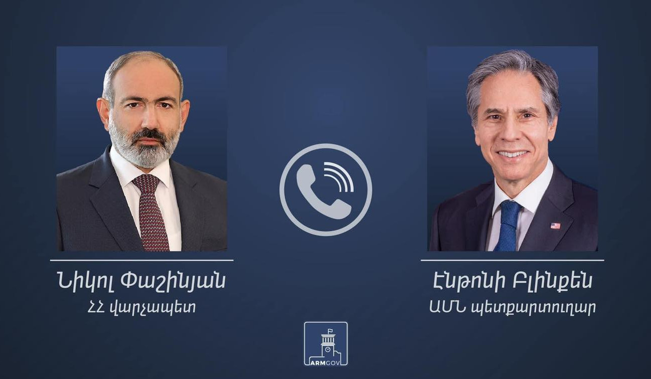 Steps of Azerbaijani side in Lachin Corridor are aimed at carrying out ethnic cleansing in Nagorno-Karabakh: Pashinyan to Blinken