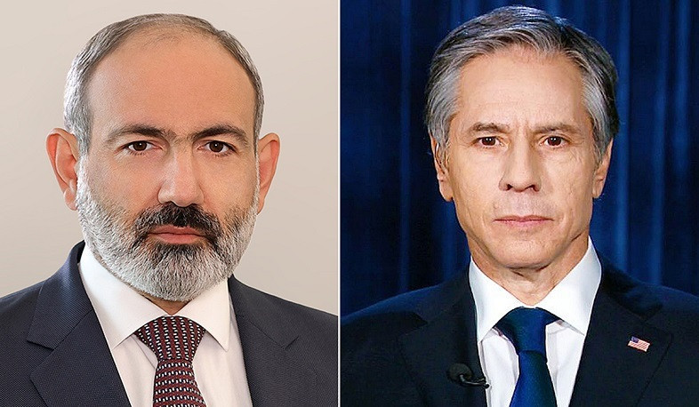 Armenia’s Pashinyan holds telephone conversation with Antony Blinken