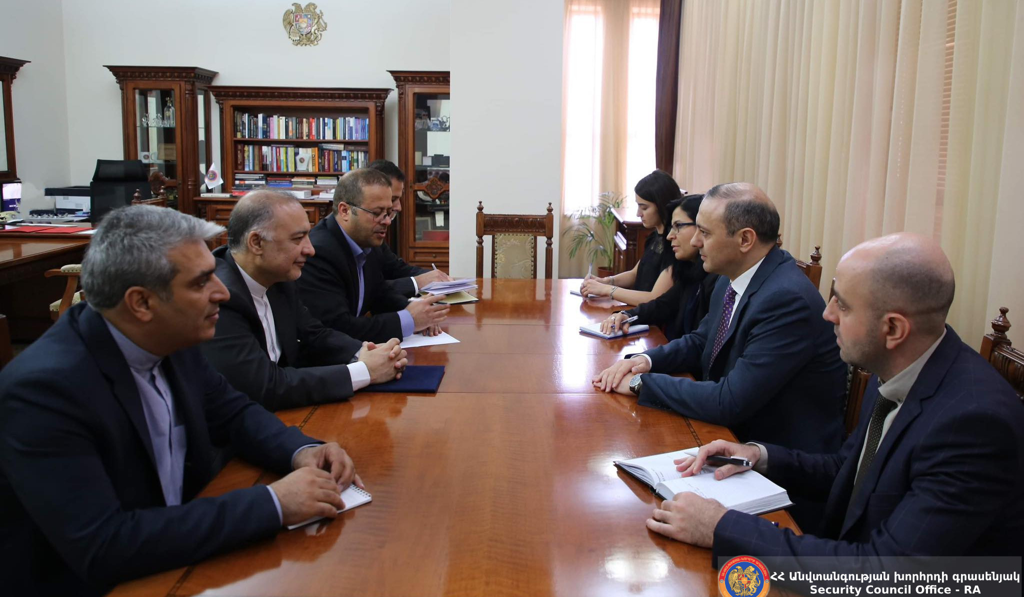 Armenia’s Secretary of Security Council, Iranian Ambassador discuss regional security