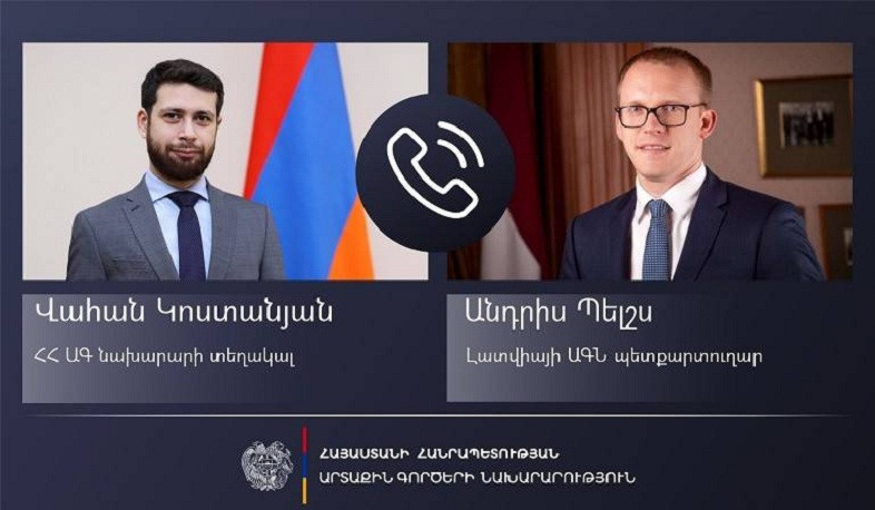 Phone conversation of Deputy Foreign Minister of Armenia with State Secretary of Ministry of Foreign Affairs of Latvia