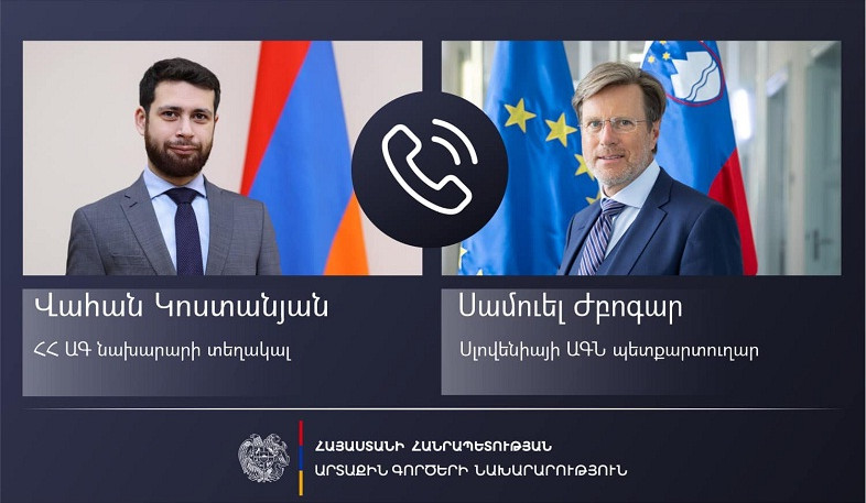 Telephone conversation of Deputy Foreign Minister of Armenia with State Secretary of Ministry of Foreign Affairs of Slovenia