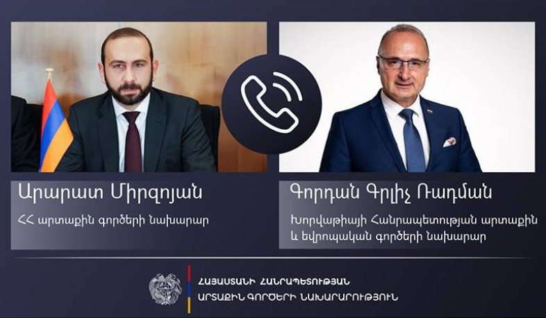 Ararat Mirzoyan Dağlıq Qarabağda artan humanitar böhranı Xorvatiyanın xarici işlər nazirinə təqdim edib