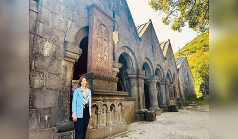 Ambassador Kvien visited Sanahin Monastery to learn about progress of its conservation work