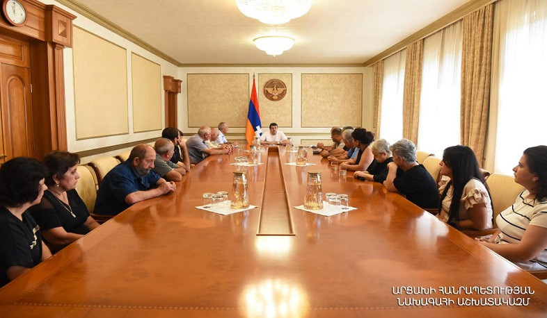 President of Nagorno-Karabakh met with members of union of relatives of perished and missing servicemen