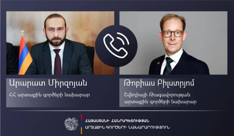 Կայացել է ՀՀ և Շվեդիայի ԱԳ նախարարների հեռախոսազրույցը. ընդգծվել է ԼՂ-ն ՀՀ-ի հետ կապող ճանապարհի արգելափակումը վերացնելու հրատապությունը