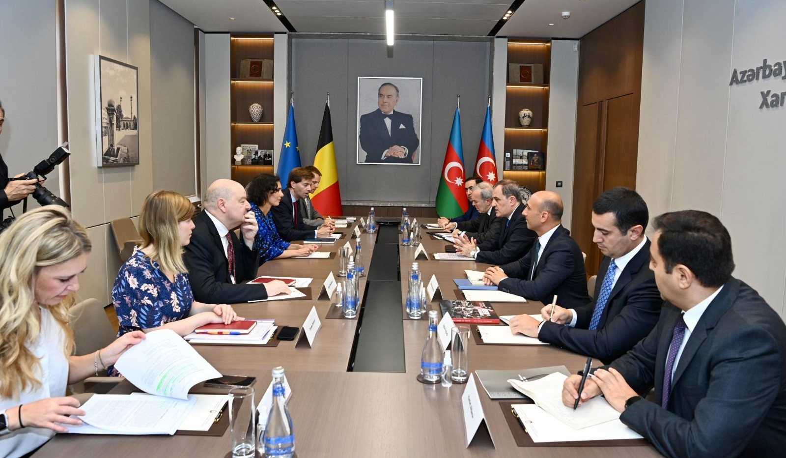 Bayramov received Belgian Foreign Minister in Baku