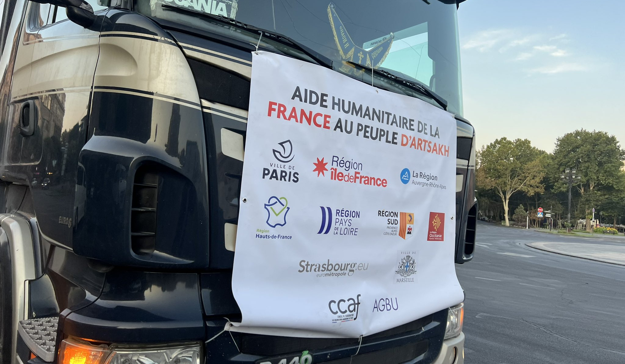 French convoy went to Kornidzor with humanitarian aid