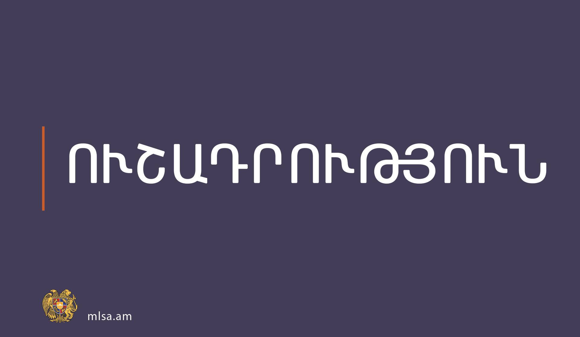 Իրականացվում է ԼՂ խնամքի հաստատություններում բնակվող երեխաների և տարեցների՝ ՀՀ-ում տեղավորման գործընթացը