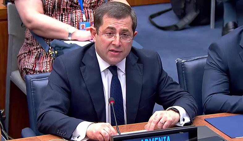 Lack of adequate international reaction allowed Azerbaijan to pursue aggressive policies with impunity, Margaryan says at UN