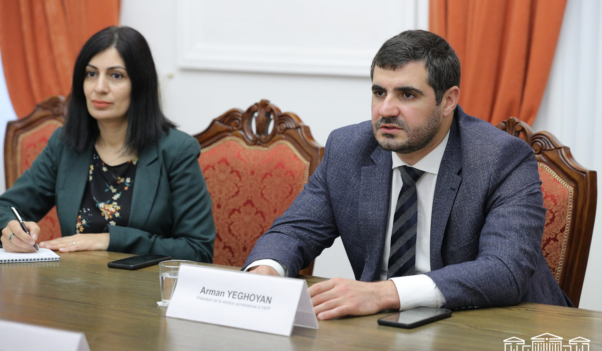 Arman Yeghoyan Meets with Vice President of La Francophonie PA Amélia Lakrafi