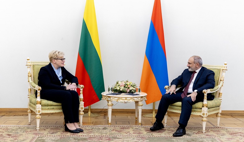 Armenia got a friend in Lithuania, Prime Minister Šimonytė tells Pashinyan