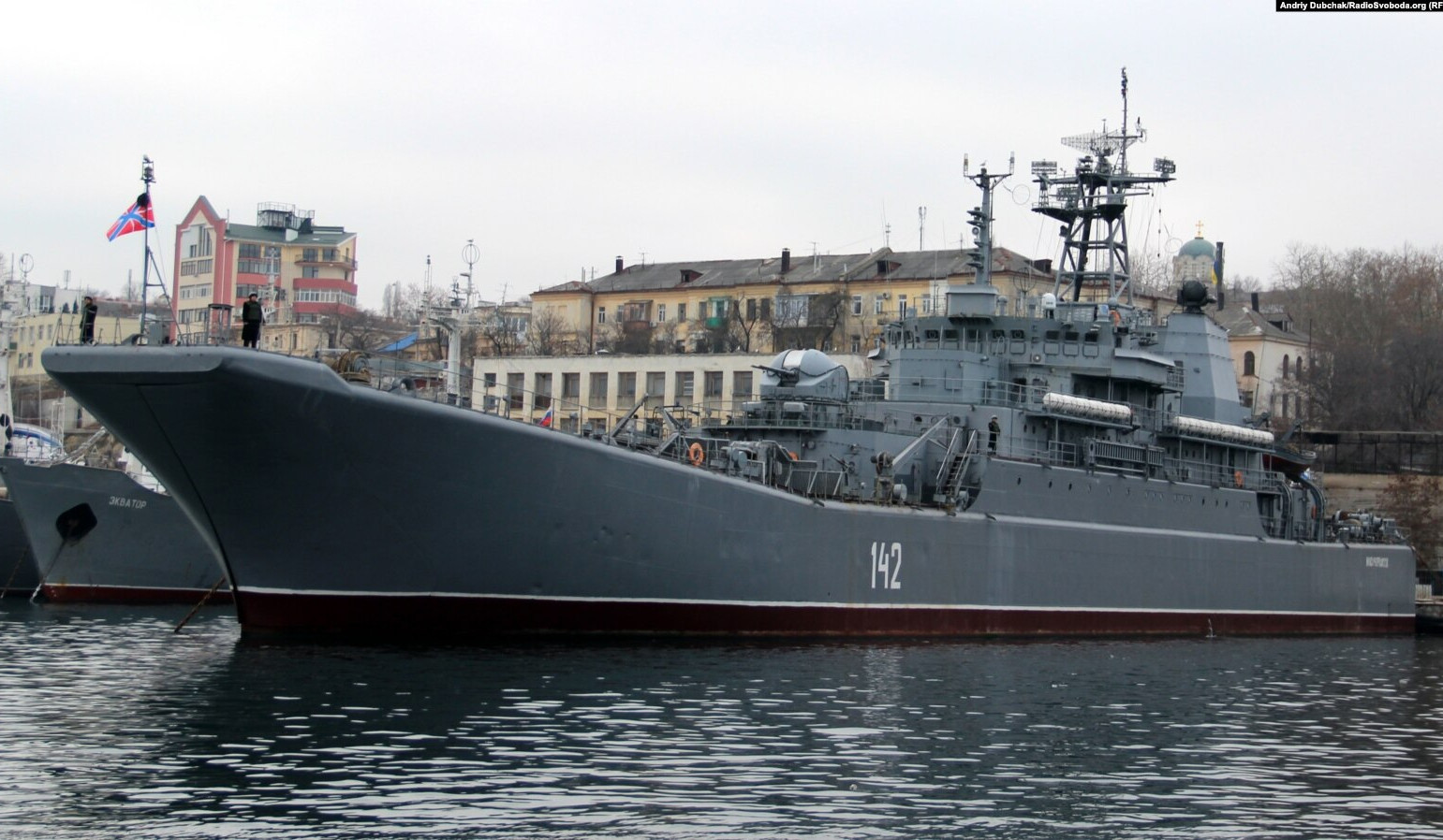 Ուկրաինական կողմը Ղրիմում ռուսական դեսանտային նավ է խոցել