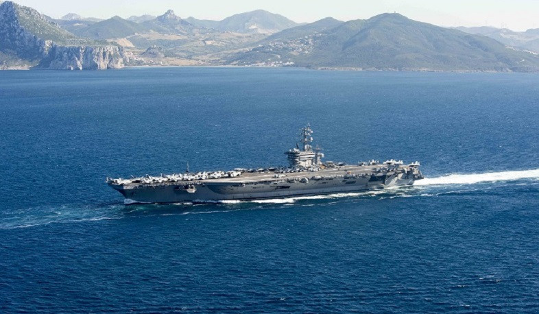 USS Dwight D. Eisenhower nuclear aircraft carrier enters Red Sea