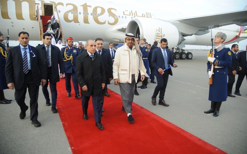 UAE President arrived in Azerbaijan on official visit