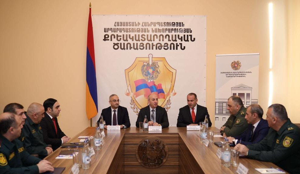 Արդարադատության նախարարի տեղակալը ներկայացրել է Քրեակատարողական ծառայության պետի նորանշանակ առաջին տեղակալին