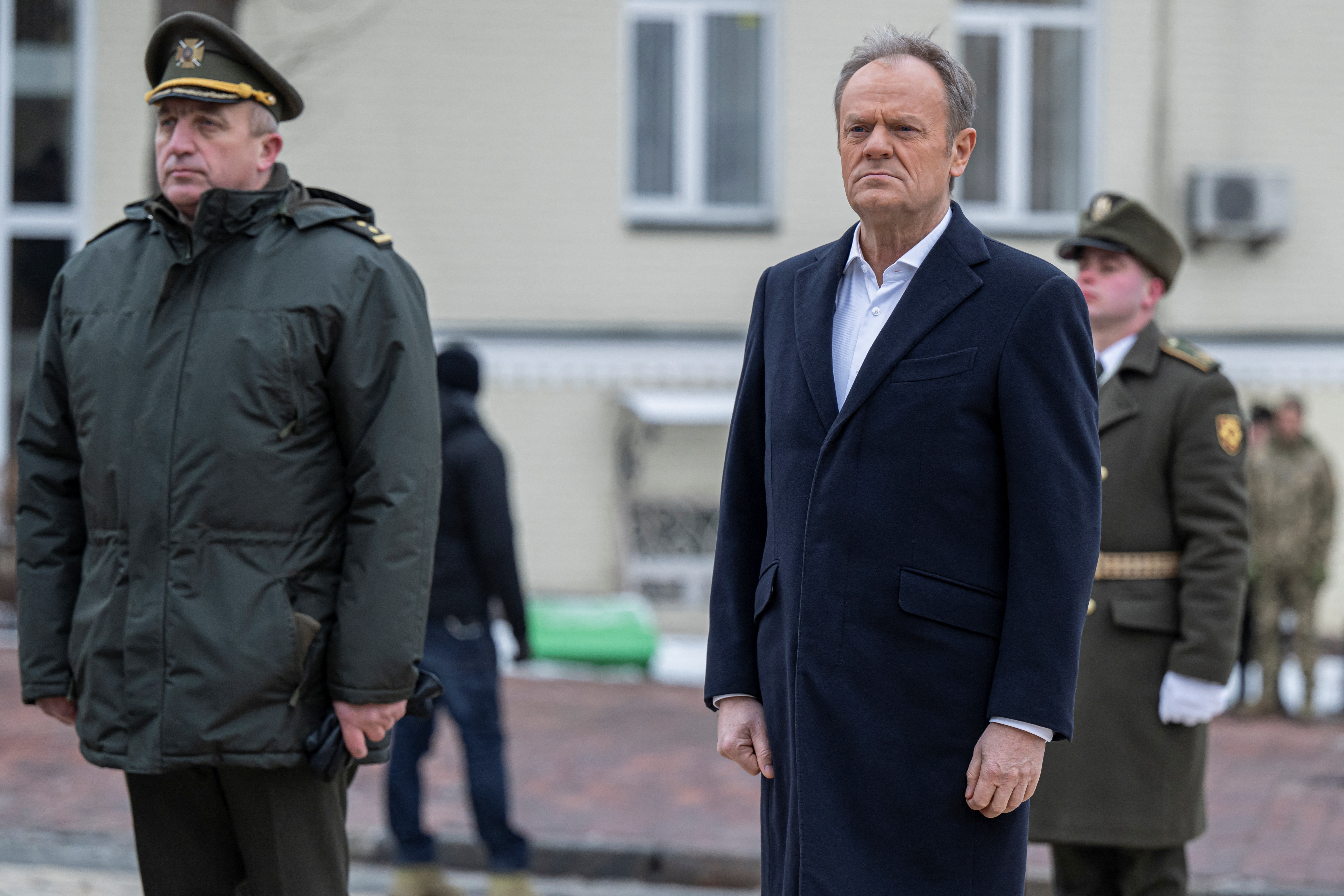 Poland’s Tusk pledges quick end to friction as he visits Ukraine