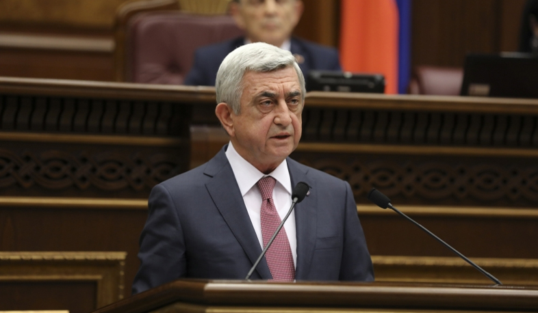 Serzh Sargsyan answers questions in Parliament