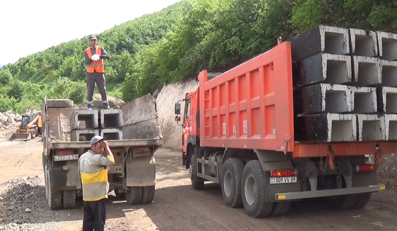 Norashen-Choratan road under construction