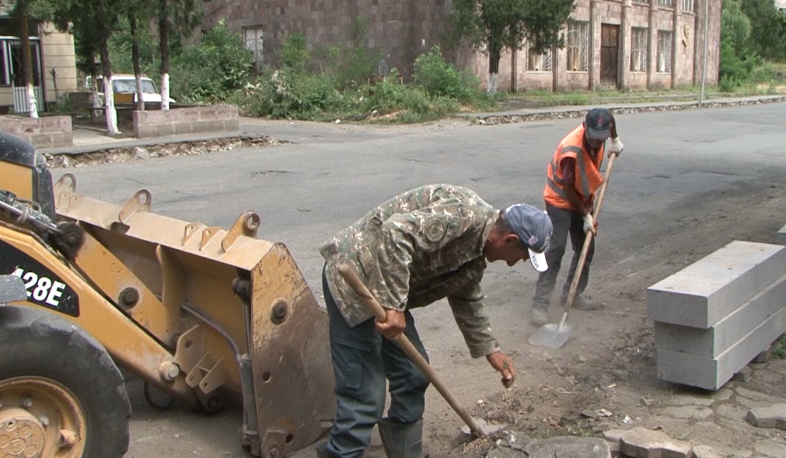 Alaverdi main road under reconstruction