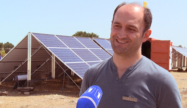 Solar energy station on wheels