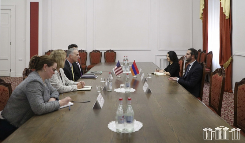 Ruben Rubinyan Receives Senior Advisor for Caucasus Negotiations of the U.S. Department of State Luis Bono