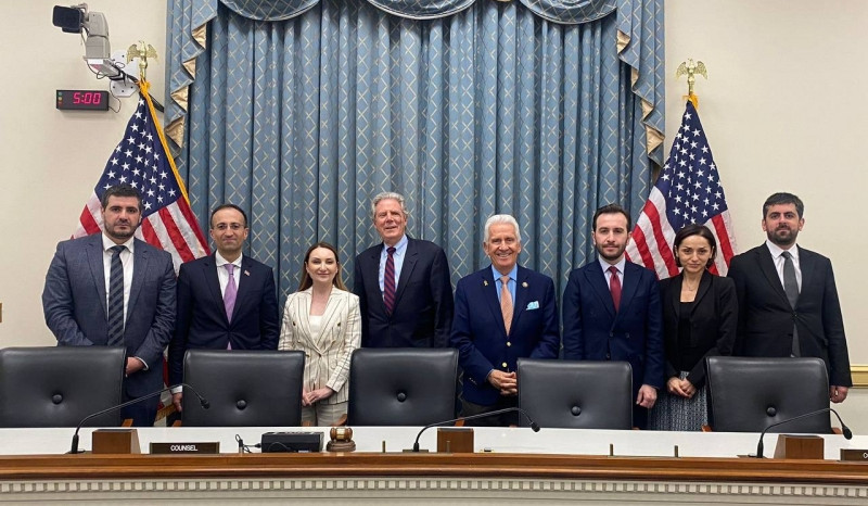 Members of Armenia-US Parliamentarian Friendship Group meet with Co-chair of Congressional Armenian Issues Caucus in Washington