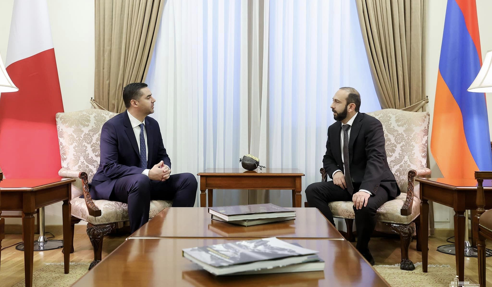 Ian Borg's tête-à-tête meeting with Minister Mirzoyan commenced