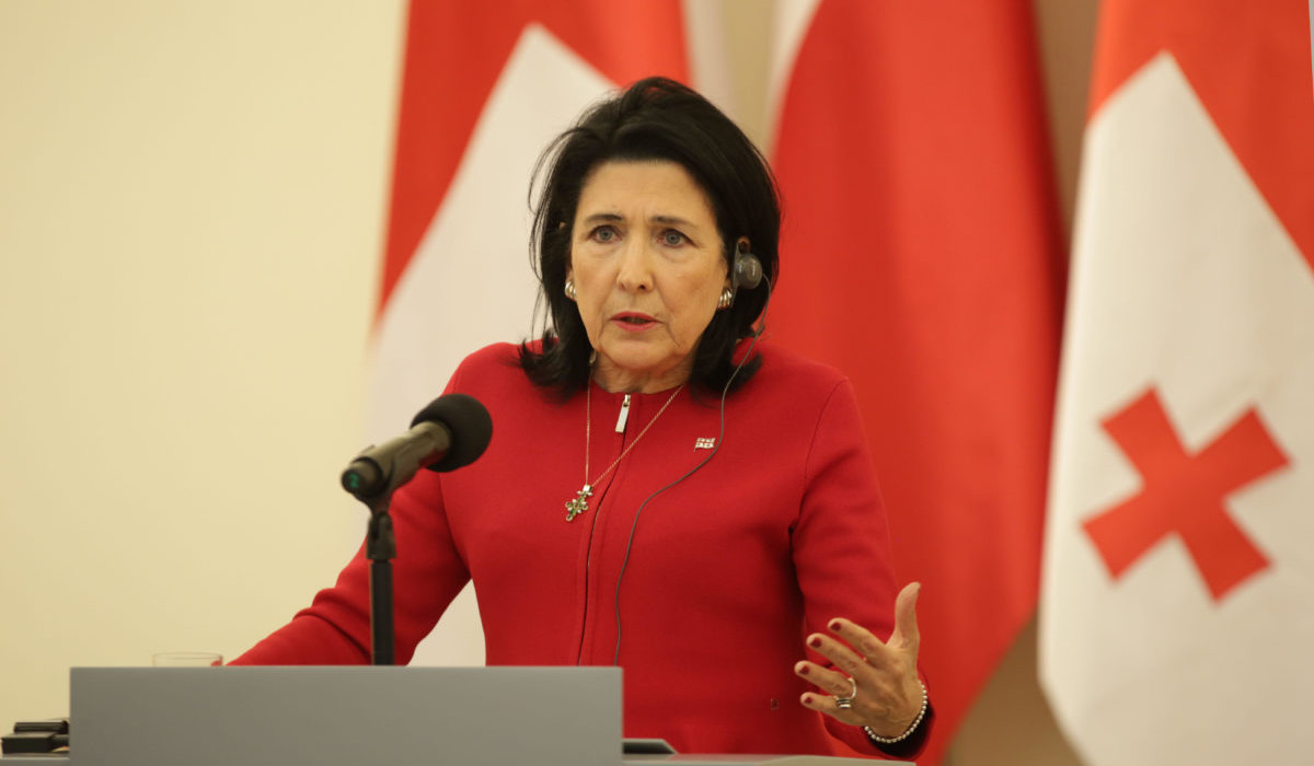 Georgian president vetoes 'foreign agents' bill
