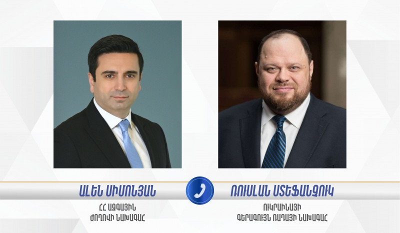 Alen Simonyan and Ruslan Stefanchuk discuss security situation in South Caucasus and in Ukraine