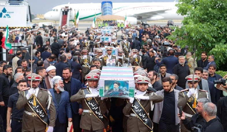 Coffin carrying Iranian president Raisi’s body arrives in Mashhad for burial