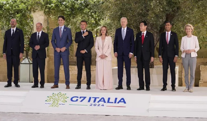 Leaders meet at G7 summit in Italy