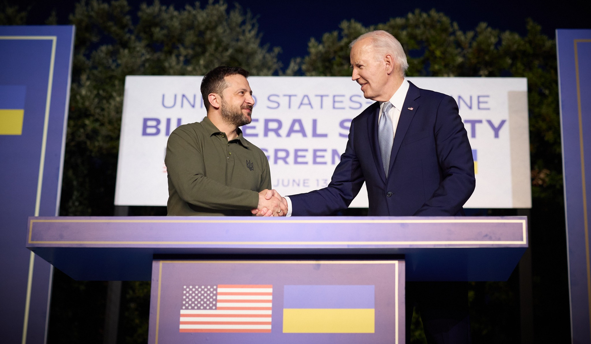 Biden, Zelenskiy inch toward NATO with 10-year defense agreement