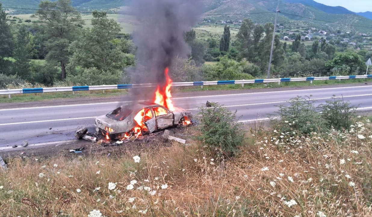 Պտղավան գյուղում ավտոմեքենա է այրվել